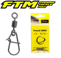 FTM Trout 360 Wirbel mit Karabiner