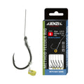 Jenzi Methodfeeder-Haken mit Pelletband, Mono-Vorfach 0,22 mm, Größe 6–10