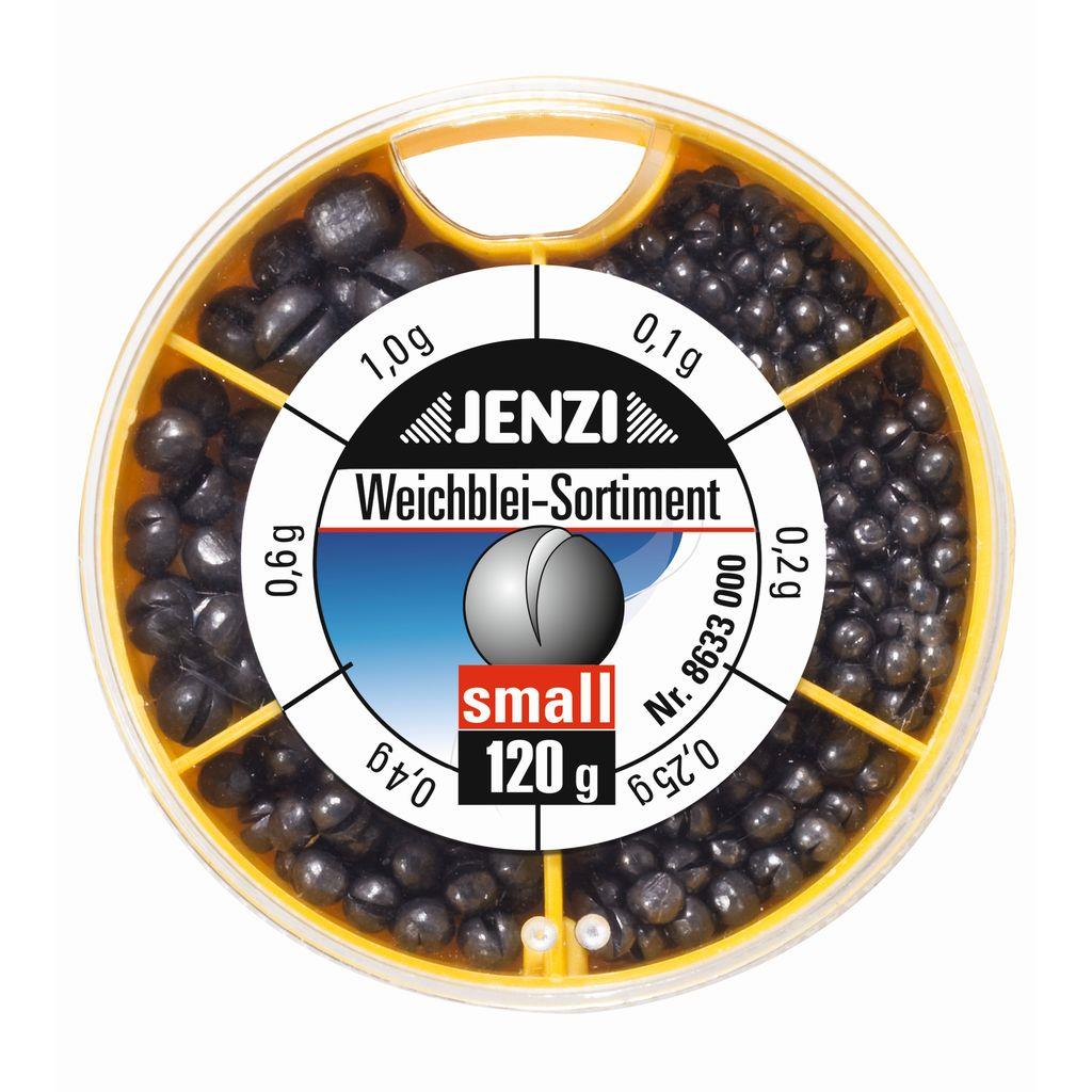 Jenzi Spaltblei Sortiment in der Dose – Klemmblei Weichblei70g - 120g fein - grob oder 70g