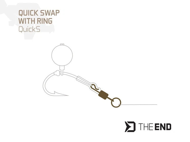 Quick-Swap Wirbel mit Ring Delphin TheEND QuickS