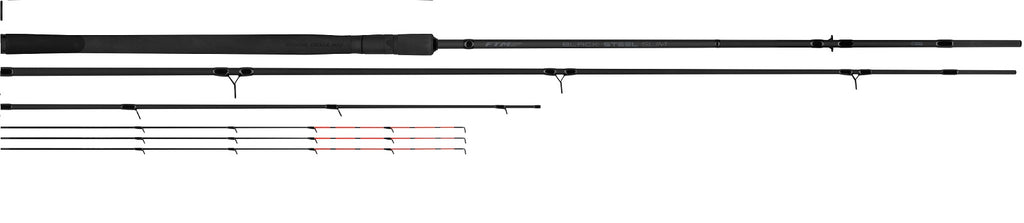 FTM Black Steel Slim Feederrute in drei Längen