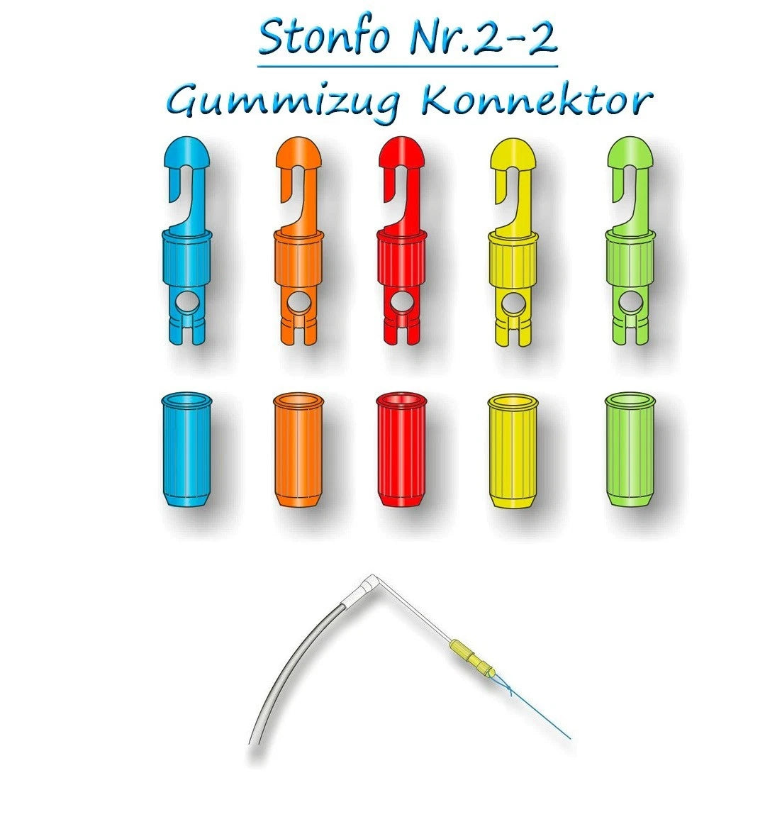 Stonfo 2-2 Super Maxi Gummikonnektor