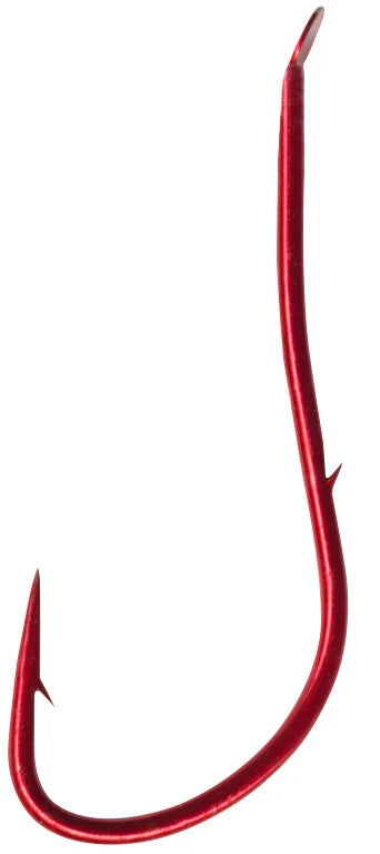 FTM Aal Haken rot gebunden 70cm Vorfachhaken