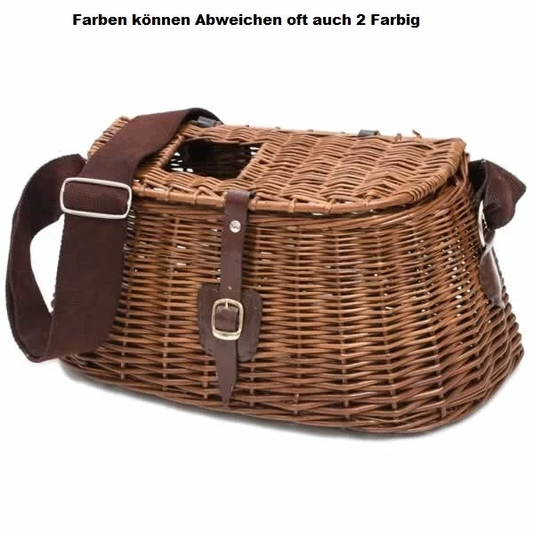 Behr Weidenkorb Classic mit Öffnung und Tragegurt Handarbeit