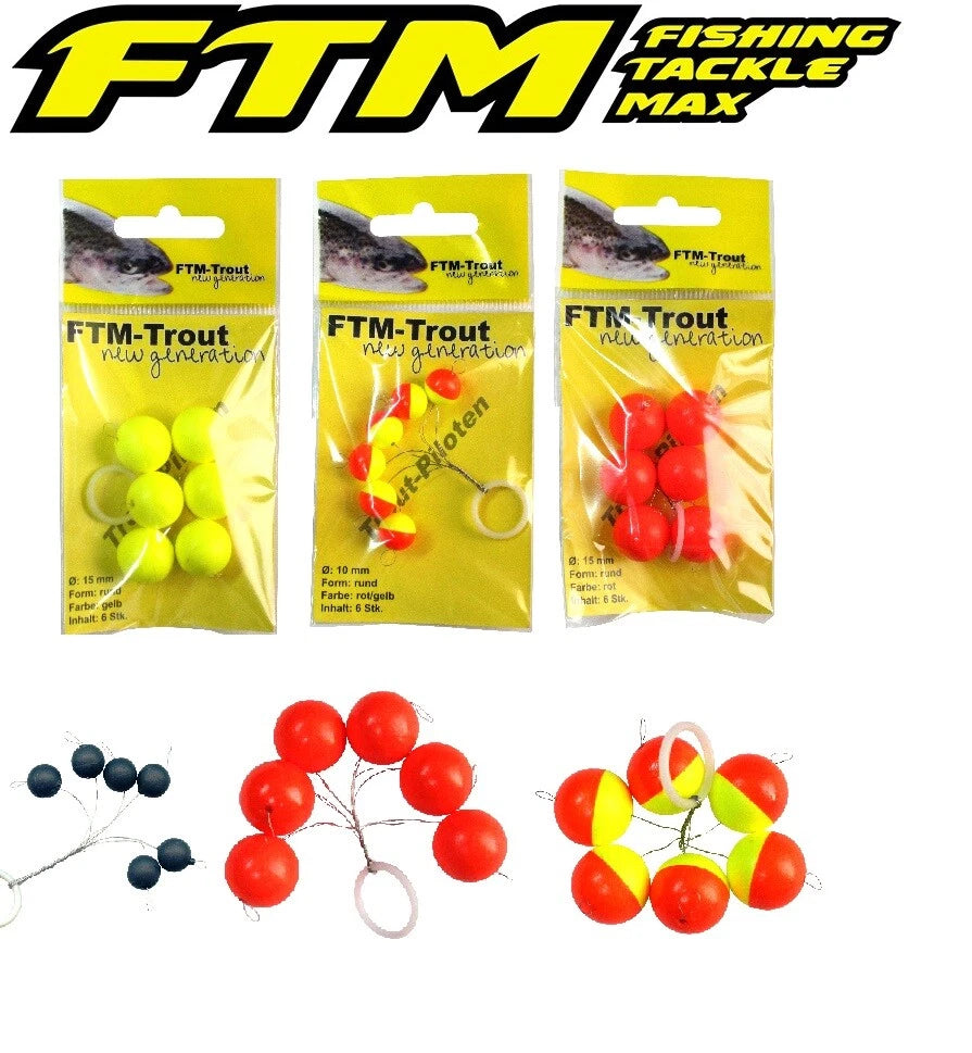 FTM Trout Pilotkugeln Auftriebskugel Verschiedene Größen