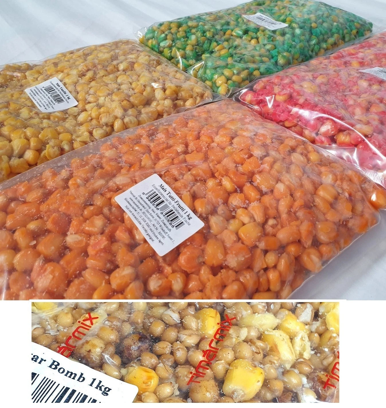 Mais Gekocht 1 kg Verschiedene Sorten