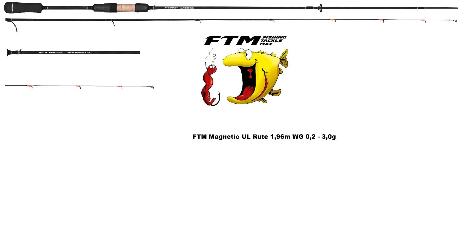 FTM Magnetic UL Rute  1,96m WG 0,2-3,0g