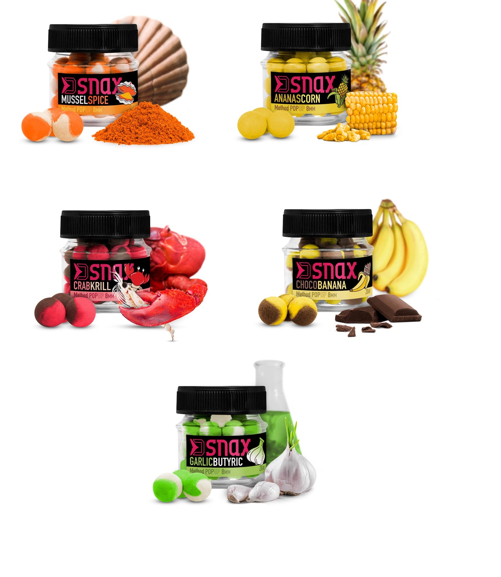 Delphin SNAX POP UP Köder 10 mm 5 Sorten