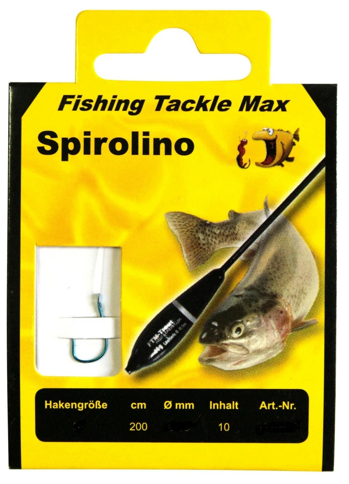 FTM Forellenhaken gebunden,200 cm Spirolino verschiedene Größen: