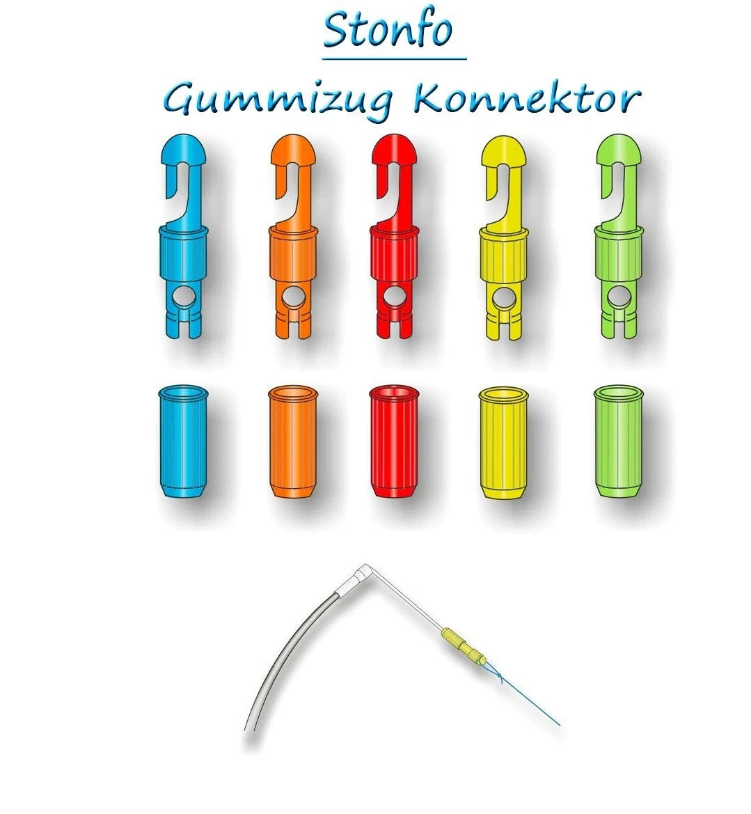 Stonfo 309 Superone Gummikonnektor bis 2,5mm dicker Gummi